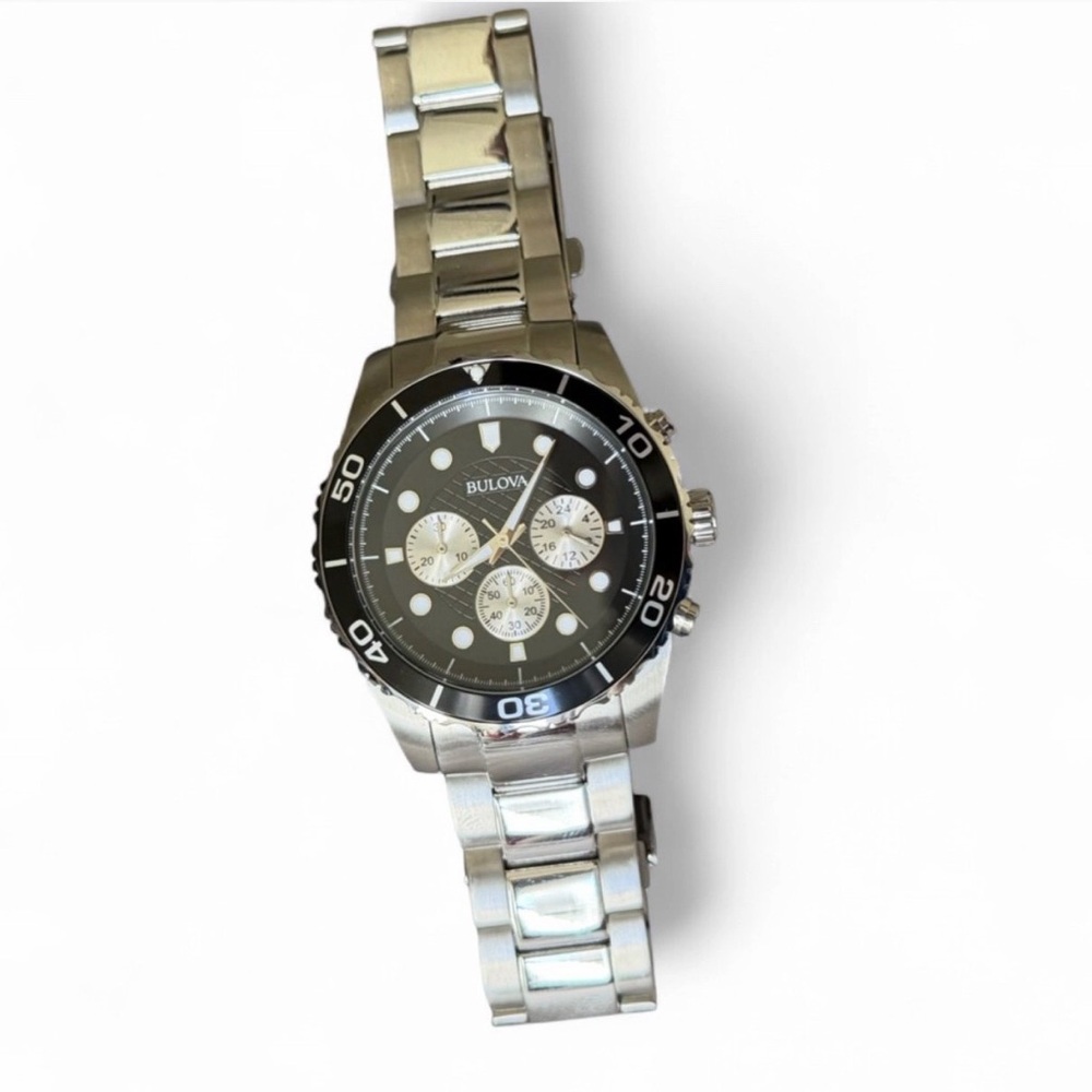Bulova Black and Silver Sport Chronograph Watch - Picture 12 of 15